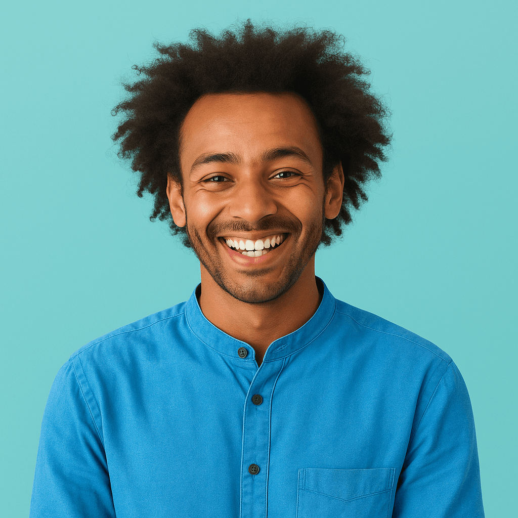 homme régionale souriant